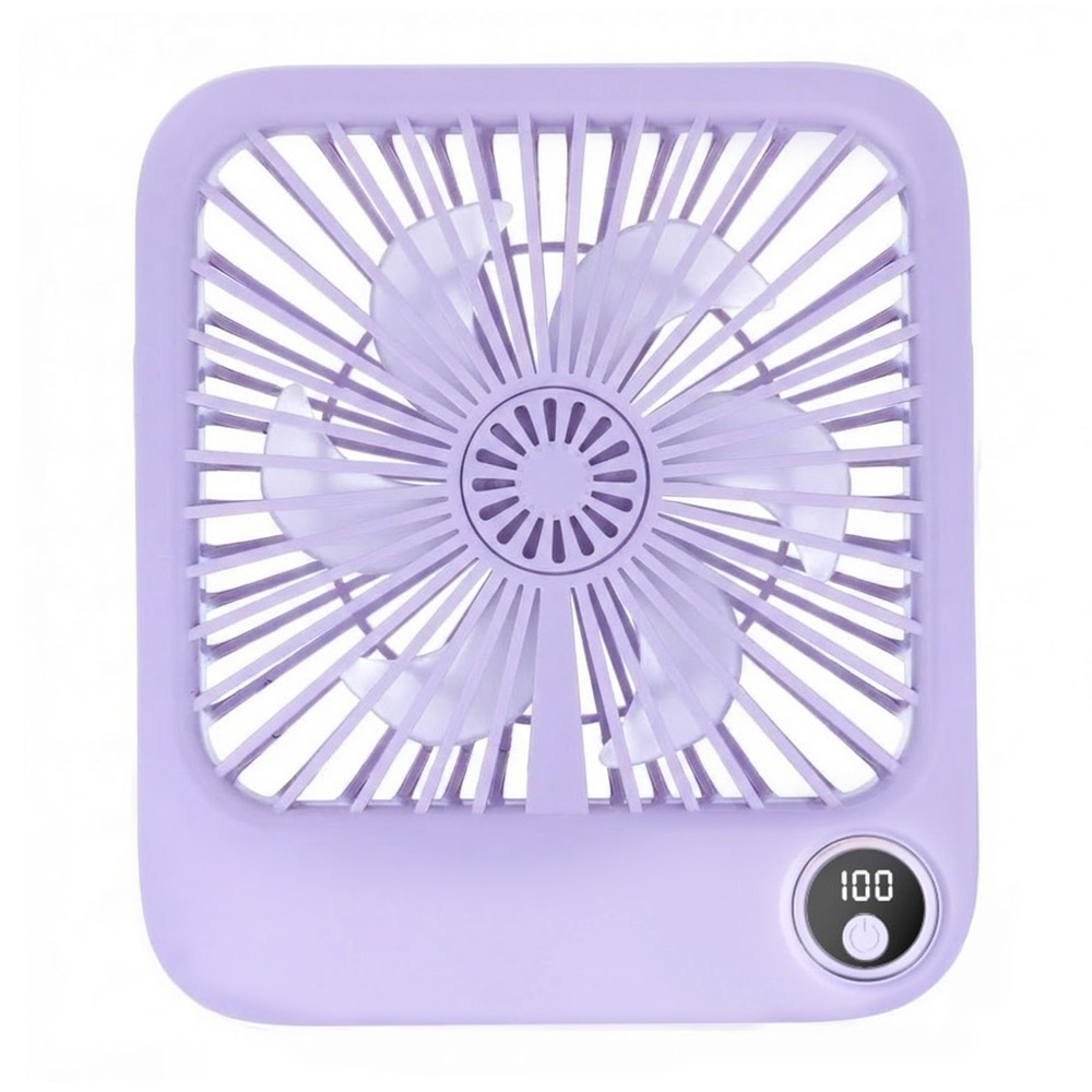 Tischventilator W30 Mit Verstellbarem Standfuß, Lila