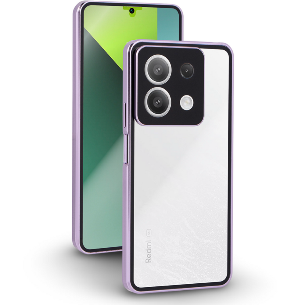 Schutzhülle Für Xiaomi Redmi Note 13 Pro 5g, Magnetisches Dualglas, Lila
