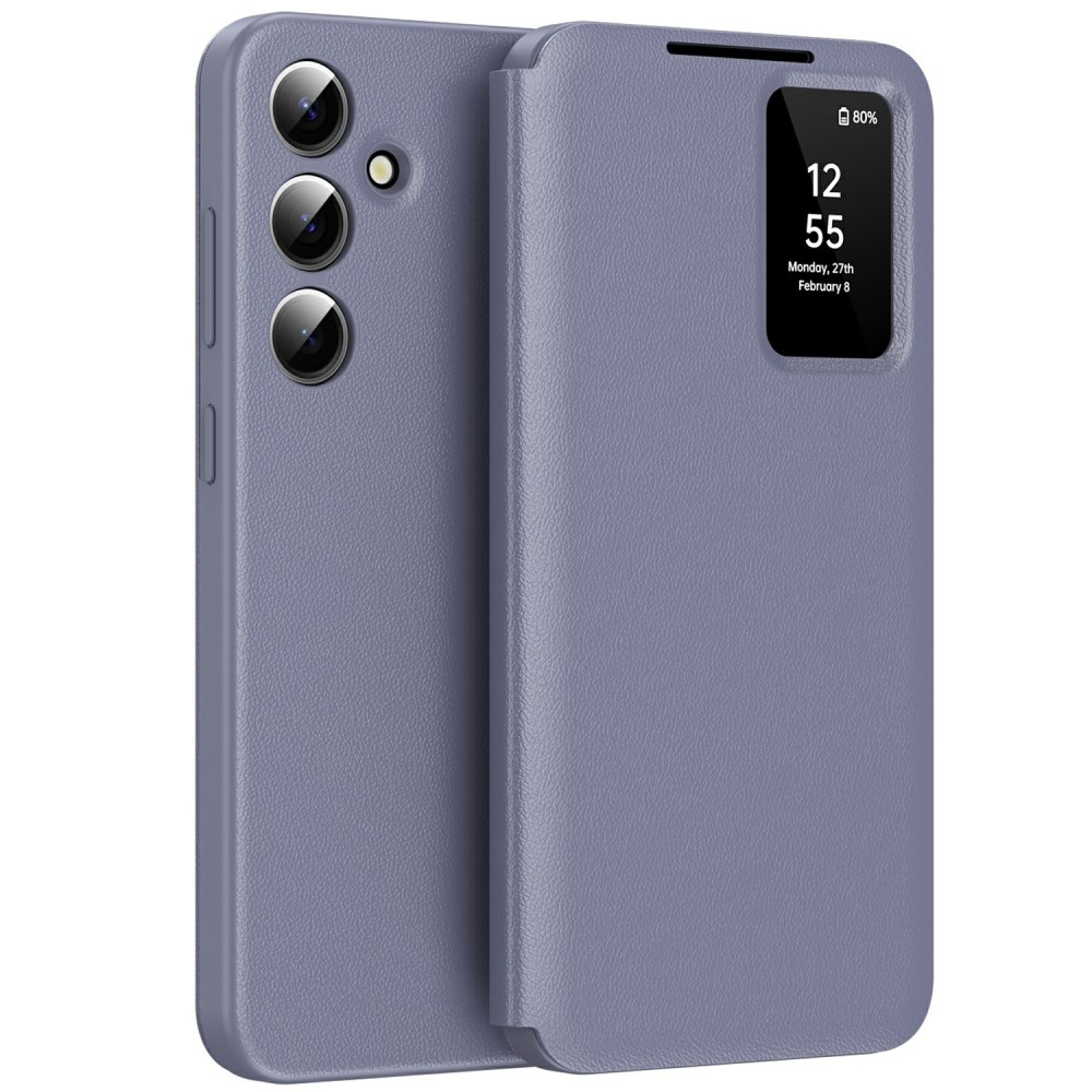 Samsung Galaxy A56 5g Smart View Hülle Mit Kartenfach, Lila
