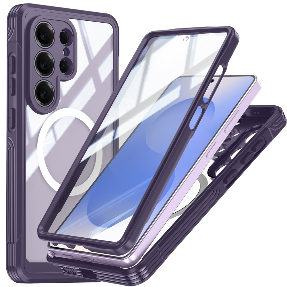 Schutzhülle Für Samsung Galaxy S26 Ultra, Stoßfest, Mit Glas, Für Magsafe, Lila
