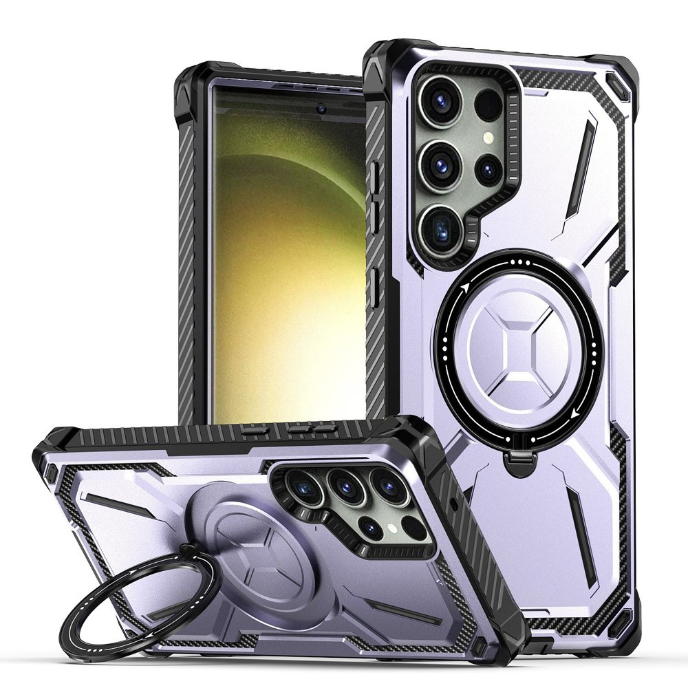 Samsung Galaxy S23 Ultra Heavy Duty Ring Case, Lila