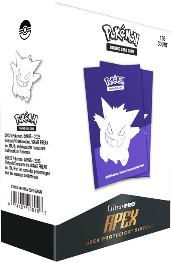 105 Ultra Pro Pokémon-sammelkartenspiel-kartenhüllen: Gengar Apex Deckhüllen