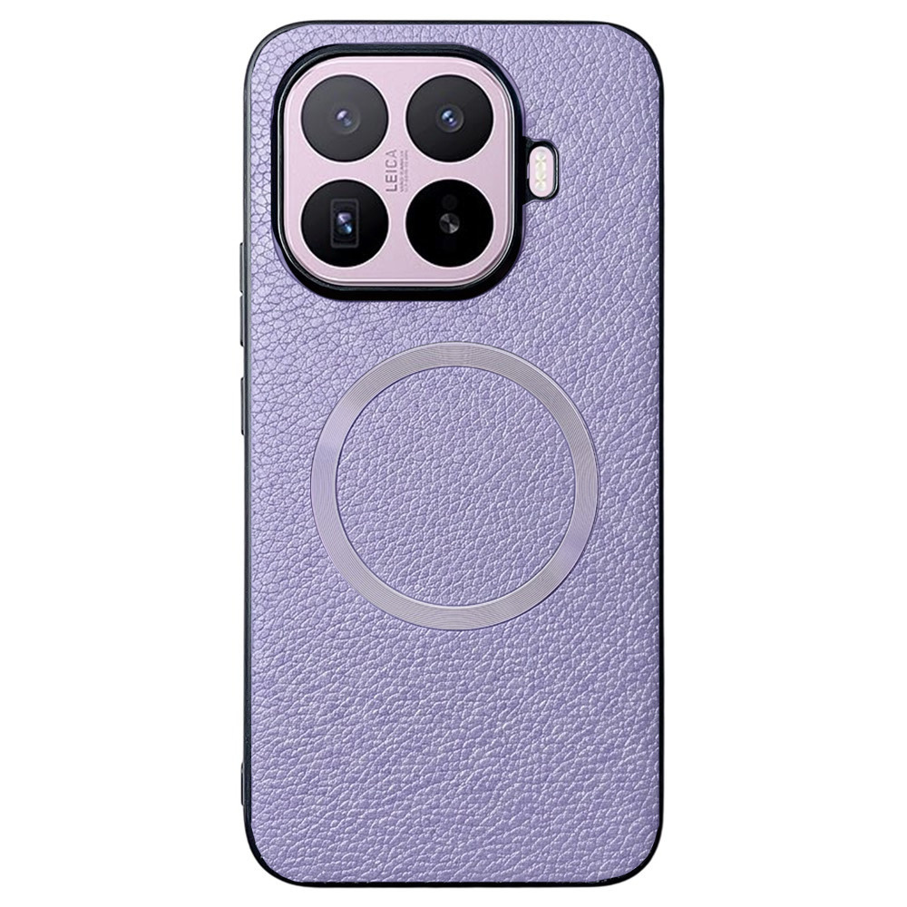 Hülle Für Xiaomi 17t, Leder-hybrid, Mit Magsafe-anschluss, Lila