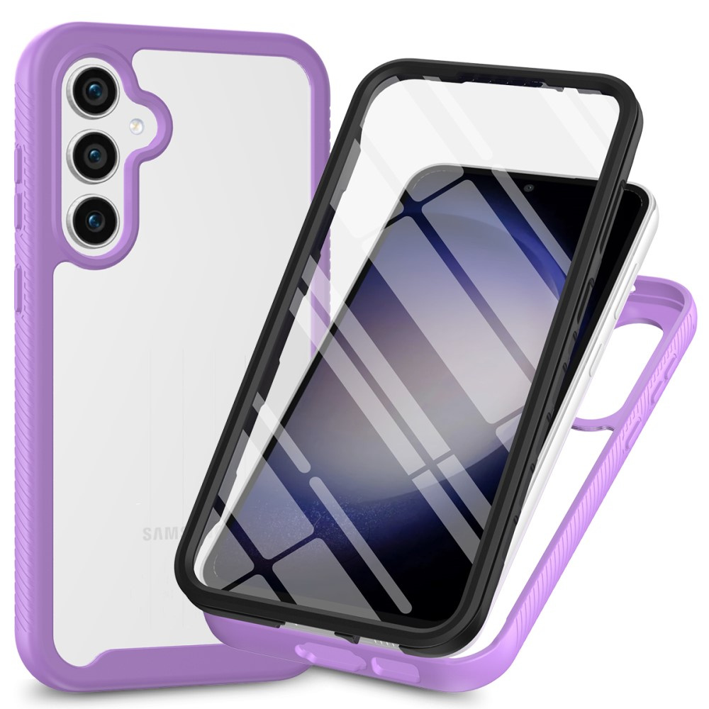 Schutzhülle Für Samsung Galaxy A35 5g, Stoßfest, Mit Folie, Lila
