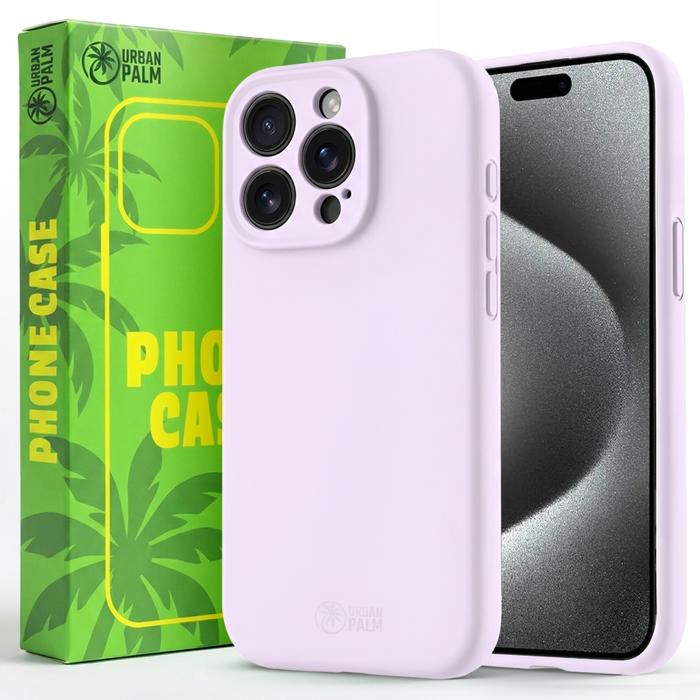 Urbanpalm Iphone 15 Pro Max Silikonhülle Mit Magsafe-kompatibilität, Lila
