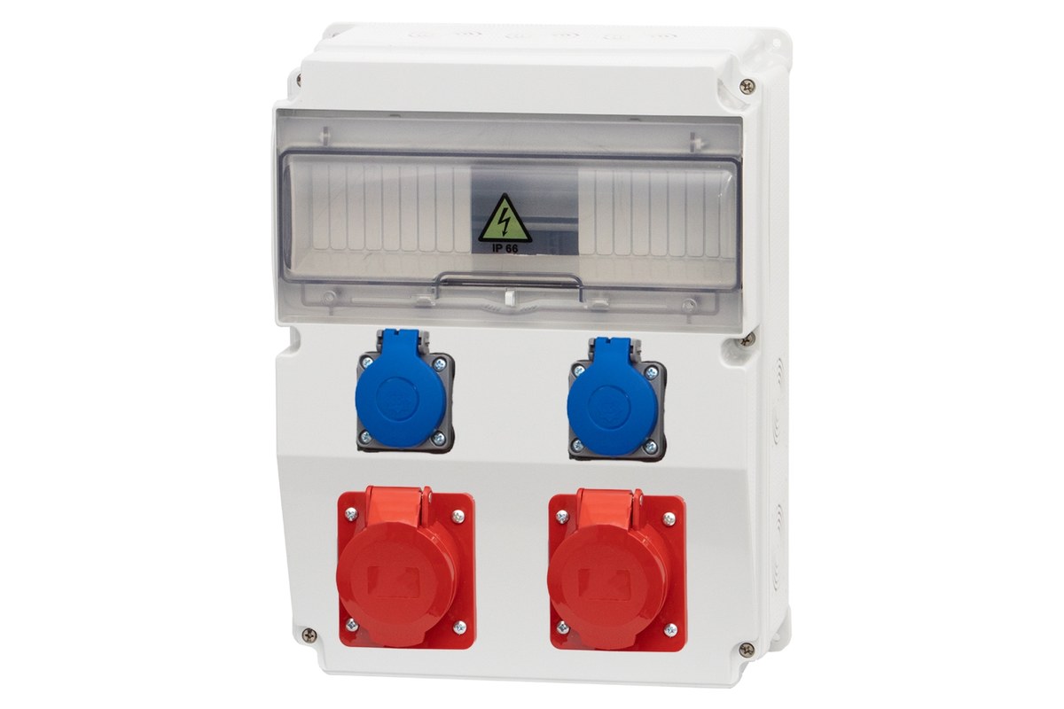 Verteilerkasten Caja /12m/ 16/5, 32/5, 2x230v Online