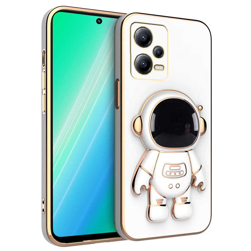 Schutzhülle Für Xiaomi Redmi Note 12 5g / Poco X5 5g, Astronautenmotiv, Weiß