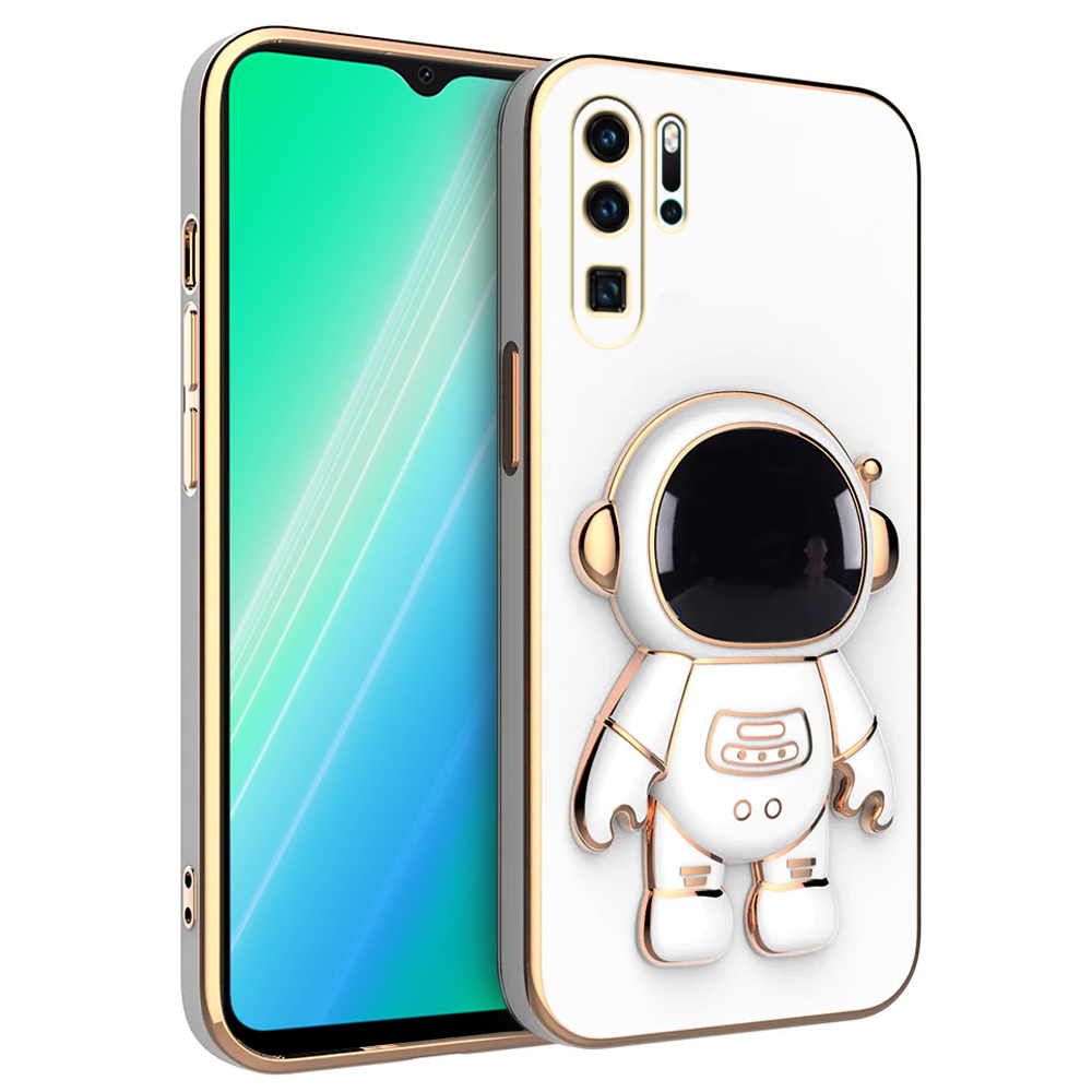 Huawei P30 Pro Hülle, Astronaut, Weiß