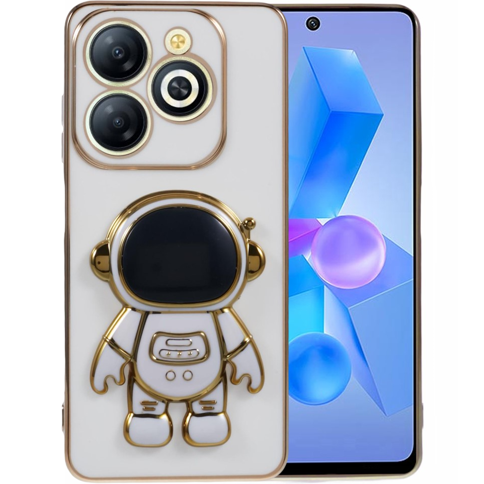 Schutzhülle Für Infinix Hot 40i, Astronaut, Weiß