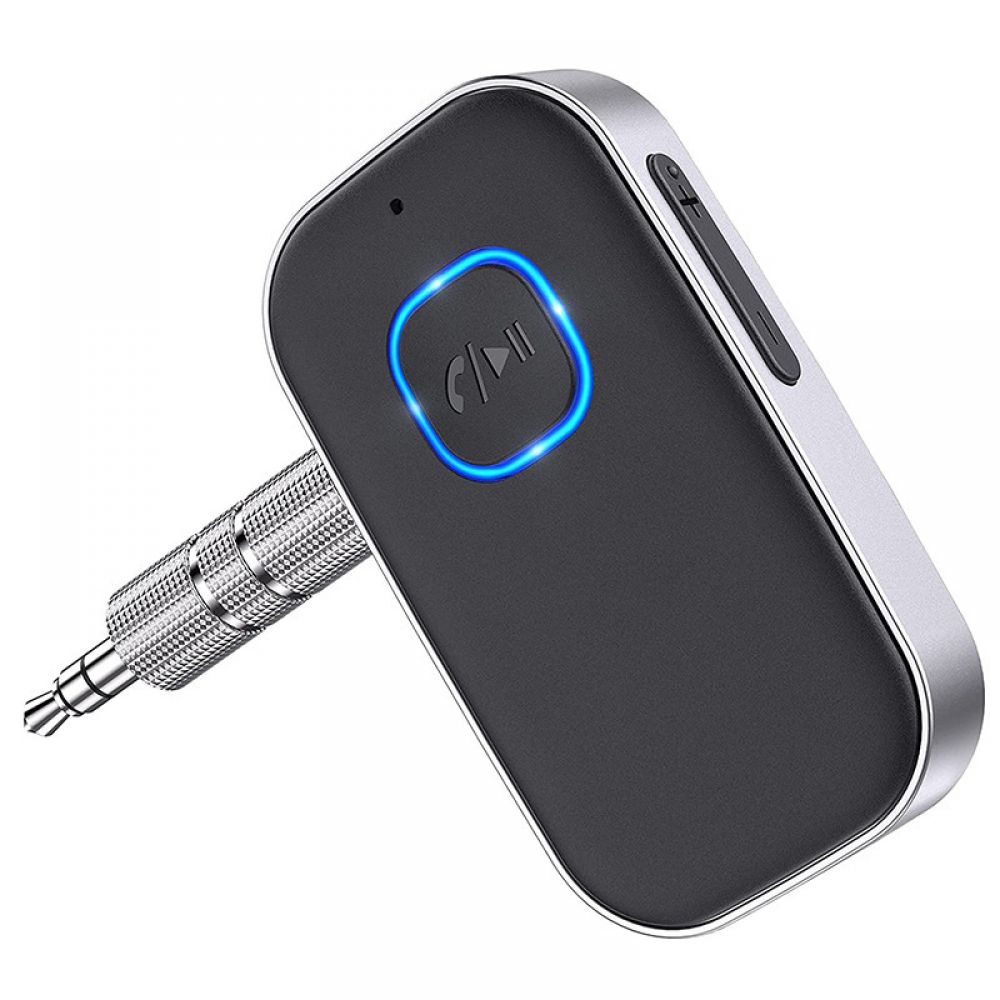 Verbesserter Bluetooth 5.0-empfänger Für Auto, Geräuschunterdrückender Aux-adapter, Musikempfänger Für Heimstereoanlage, Kabelgebundene Kopfhörer, Freisprechfunktion (16 Stunden Akkulaufzeit/dual Link