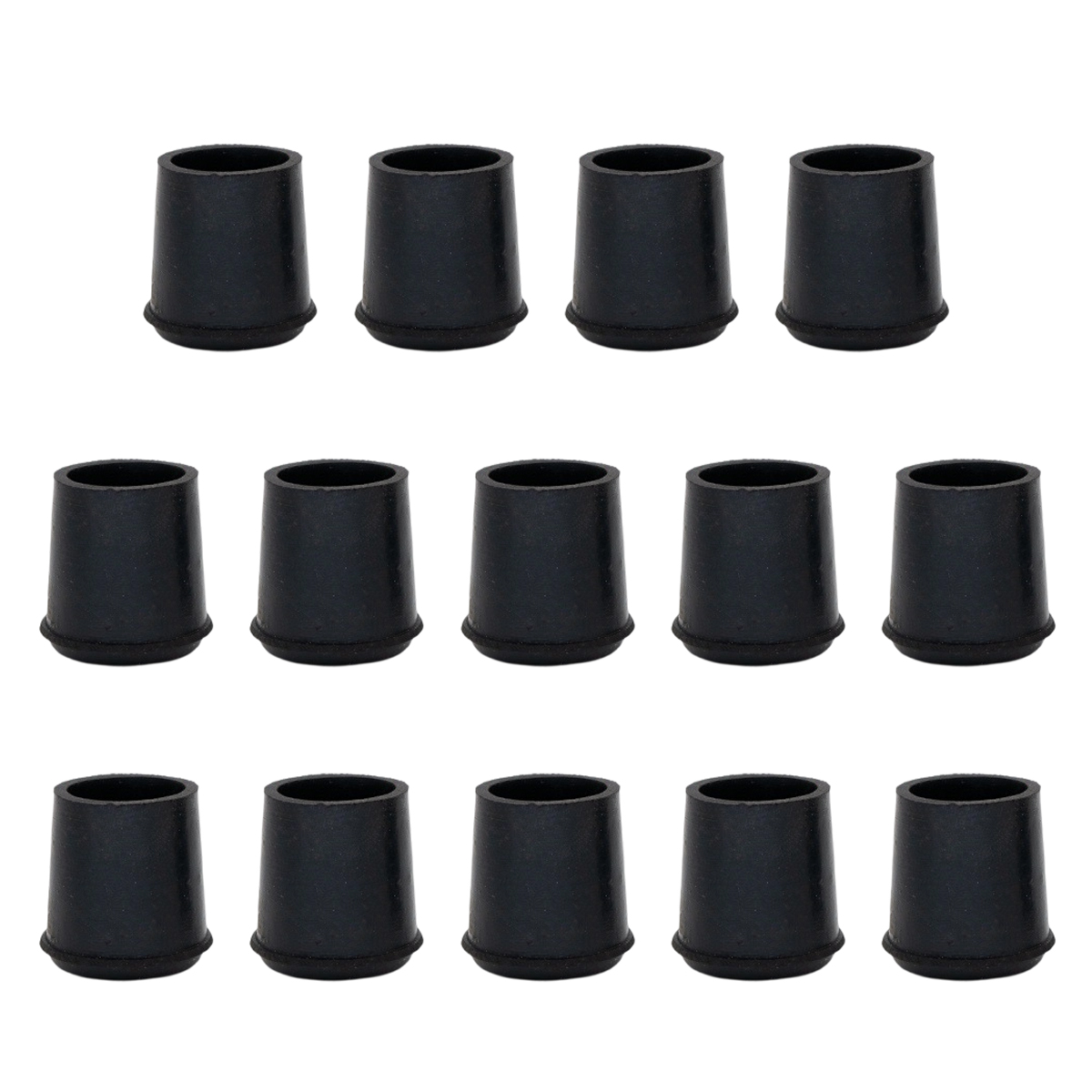 Gummifüße Aus Gummi, 19 Mm Innendurchmesser, Konische Endkappe, Stuhl-/tischbeinschutz, Schwarz, 14 Stück