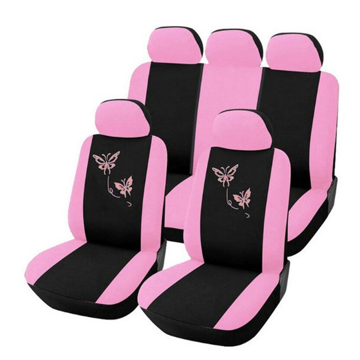 Autositzbezüge In Rosa, Damensitzbezüge, 9-teilig - Autositzbezüge In Rosa, Damensitzbezüge, 9-teilig