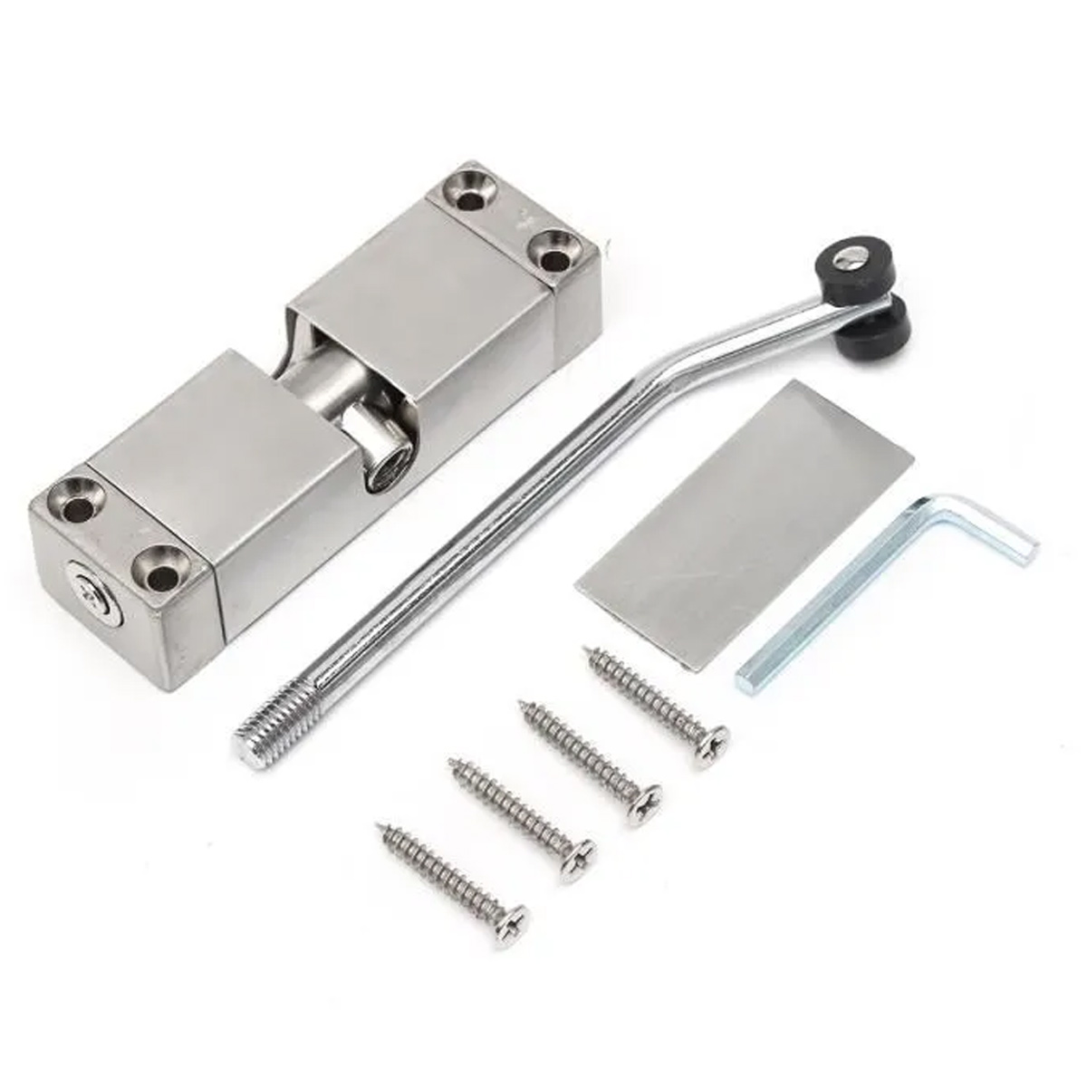 Automatischer Türschließer, Edelstahl, 20–40 Kg, Verstellbar Bis 175°, 16 X 9,6 X 2 Cm