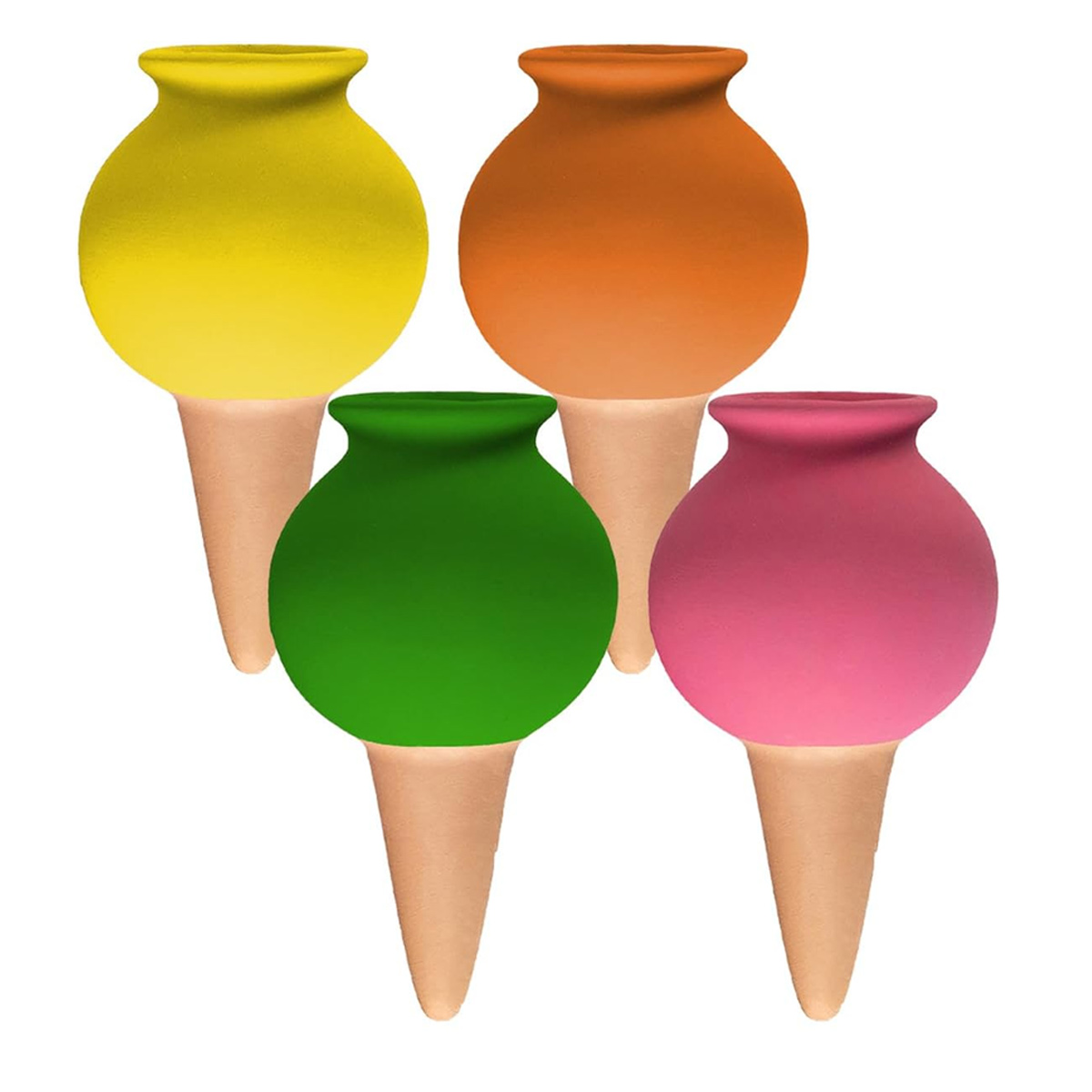 4 Bewässerungstöpfe Für Zimmerpflanzen, 100 Ml, Terrakotta-pflanzgefäße Für Den Außenbereich, Terrakotta-pflanzgefäße, Automatische Keramik-bewässerungsgeräte Aus Terrakotta Für Weihnachtspflanzen