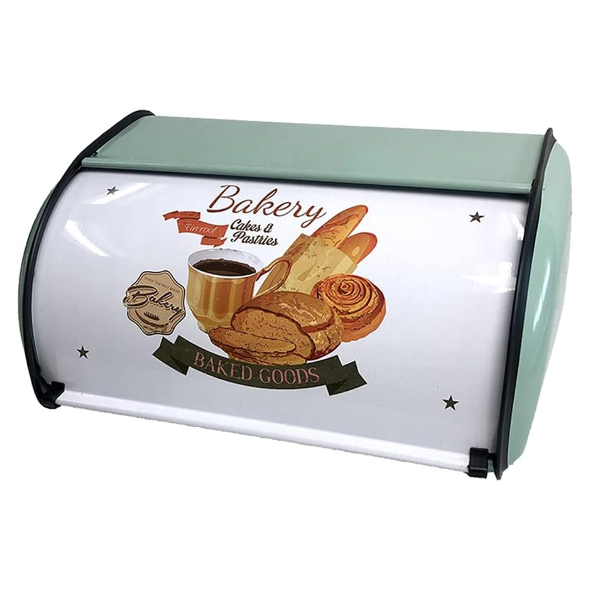 Lan Brotdose, Brotdose Aus Metall, Küchenaufbewahrung, Retro-wohnmöbel, Groß, Blau