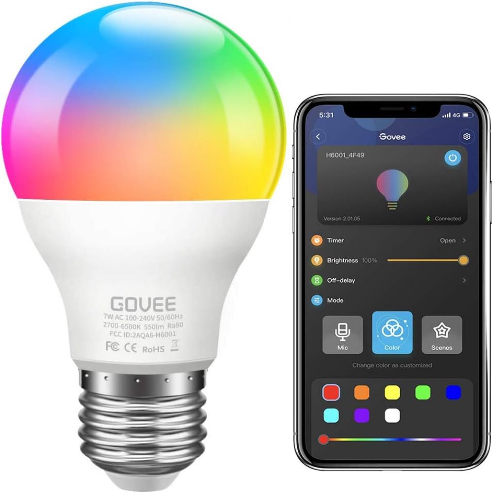 Bluetooth-led-lampen, Musiksynchronisation, Farbwechsel, Für Partys, Timer Für Sonnenaufgang Und Sonnenuntergang, Multifunktional