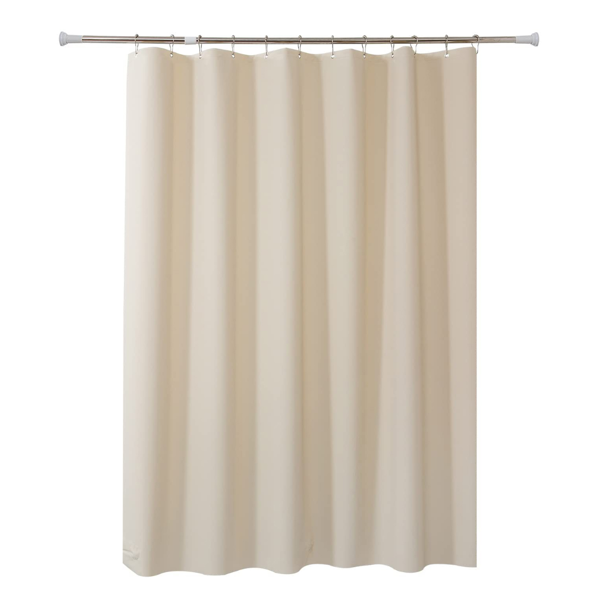 Duschvorhang – Creme-beige Leinen – Schimmelresistent – Wasserdicht – Schnelltrocknend