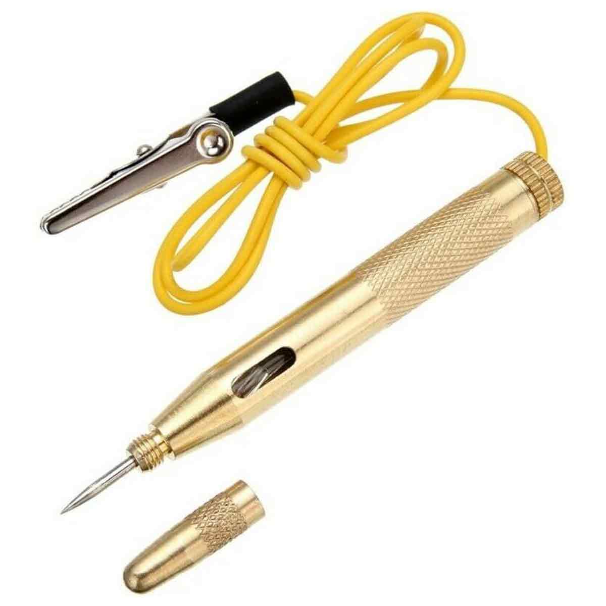 Spannungsprüferstift Für Pkw Und Lkw, Gleichstrom 6 V/12 V/24 V, Gold - Spannungsprüferstift Für Pkw Und Lkw, Gleichstrom 6 V/12 V/24 V, Gold