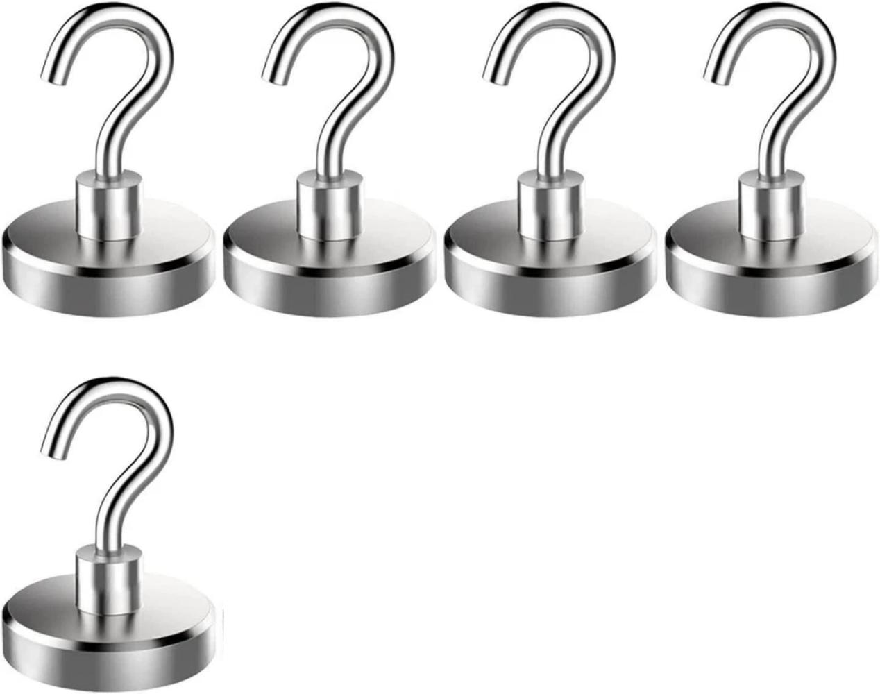5er/10er-pack Magnethaken, Starke Magnete, Kleiderbügel, Neodym-haken, Robustes Set