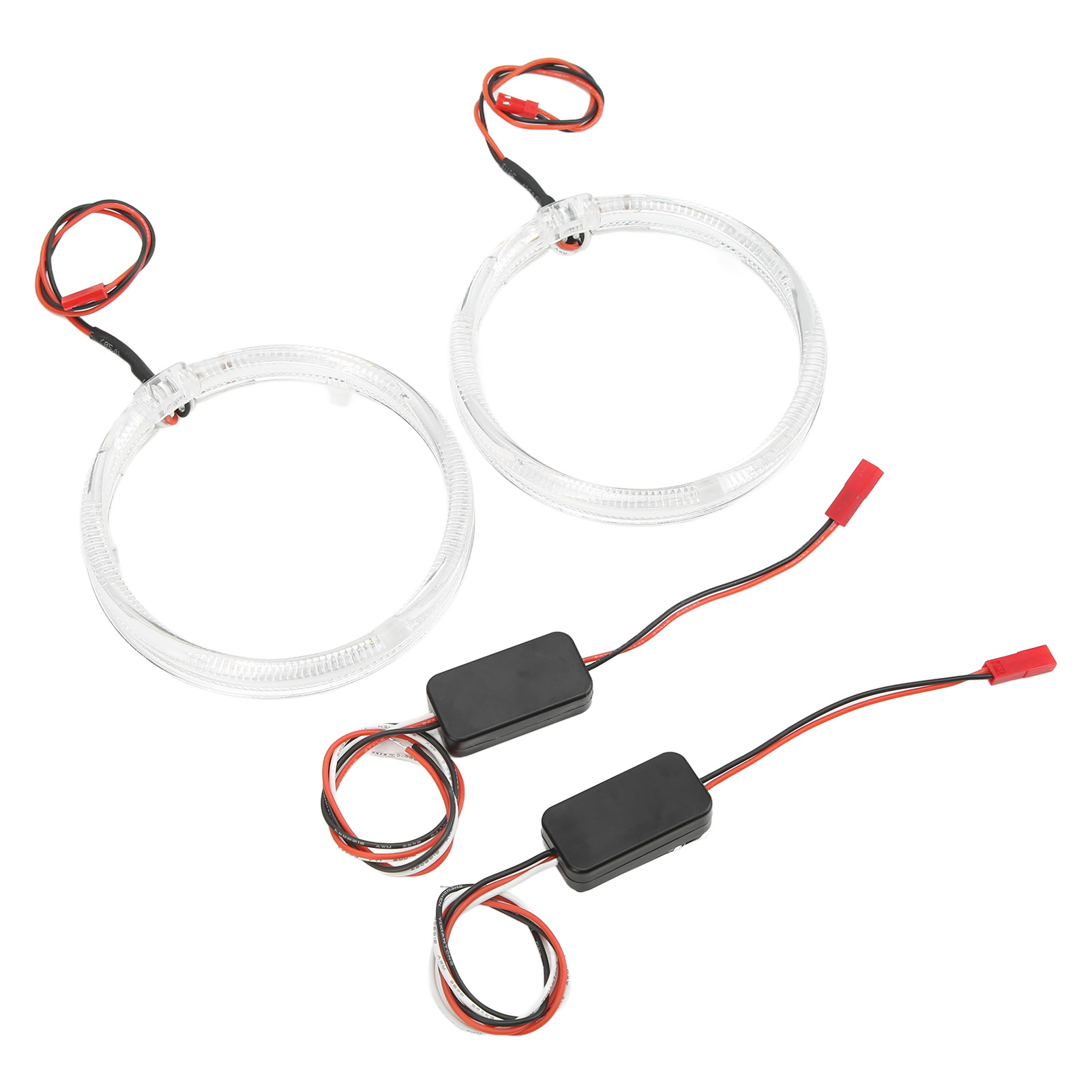 2 Stück Rote Led-angel-eyes-halo-ringe, Tagfahrlicht, Blinker, Nebelscheinwerfer, 110 Mm/4,33 Zoll Für Auto
