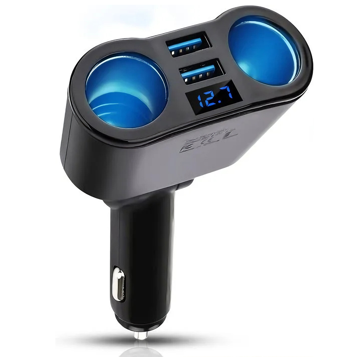Qc 3.0 Usb-autoladegerät, 12v 15w Usb-anschlüsse + 2 Steckdosen Kfz-zigarettenanzünderadapter