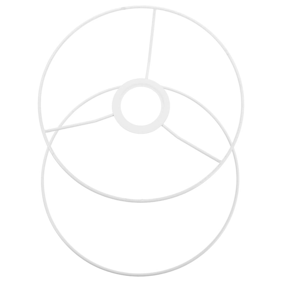 Rahmenset – Ø 15 Cm – Weiße, Runde Epoxidringe – E14-fassung – Modernes Design