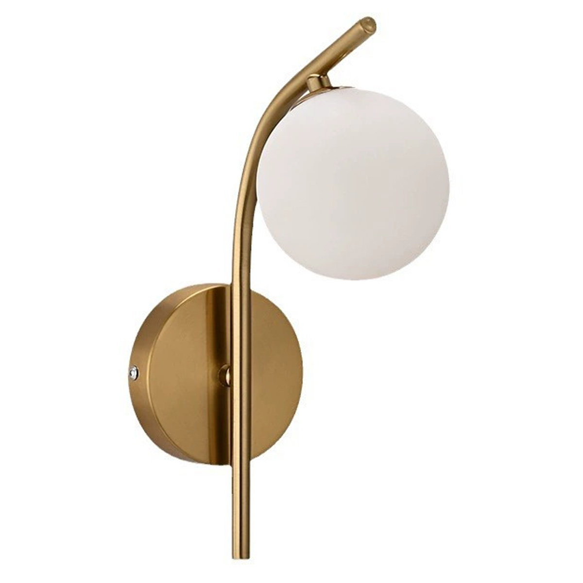 Moderne, Kreative Wandleuchte Mit Kugelförmigem Glasschirm, E27-wandleuchte Mit Goldfinish, Eine Unverwechselbare Leuchte.