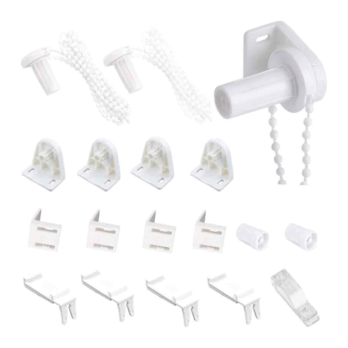 2 Sets 17-mm-kunststoff-rollo-reparaturset, Kein Bohren Erforderlich, Weiß - 2 Sets 17-mm-kunststoff-rollo-reparaturset, Kein Bohren Erforderlich, Weiß