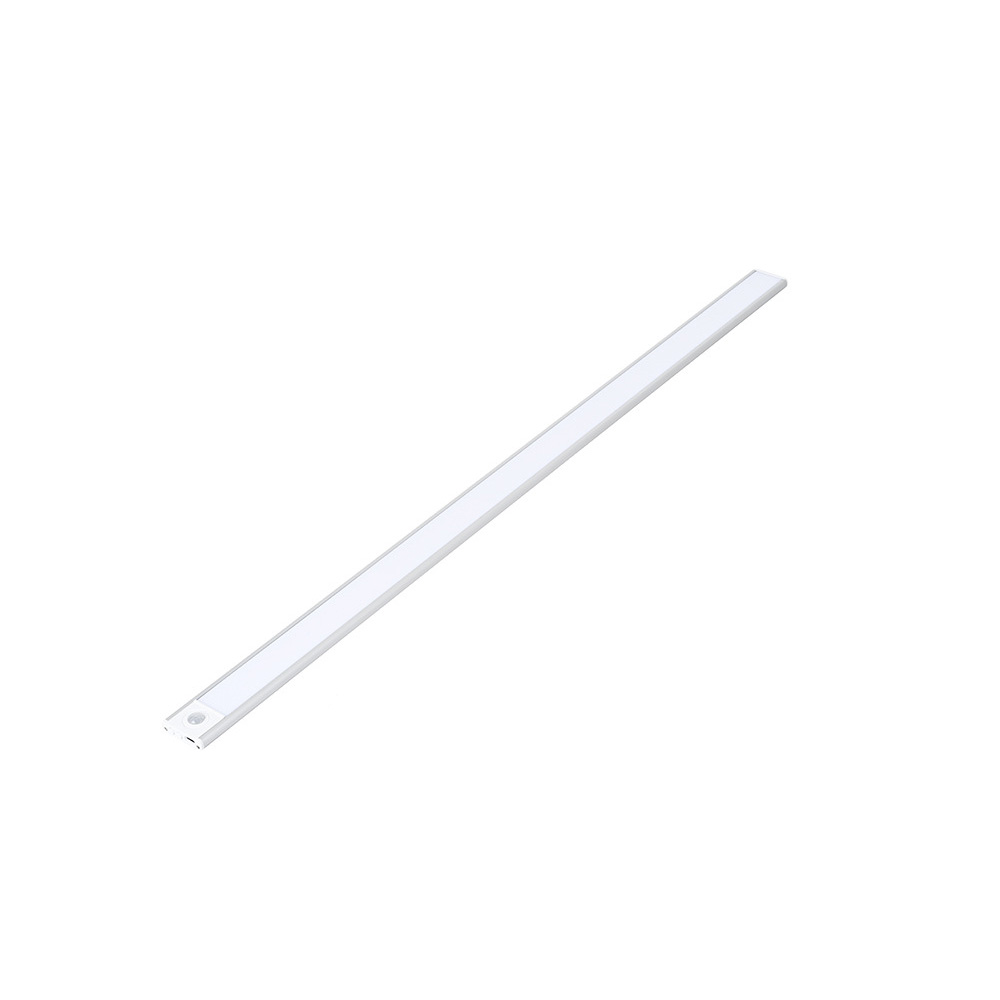 Ultradünne, Smarte Led-leuchte Mit Bewegungsmelder, Wiederaufladbar, Magnetisch Und Selbstklebend, Ideal Für Weinschränke, Kleiderschränke Und Regale. Silber (dreifarbiges Licht), 20 Cm.