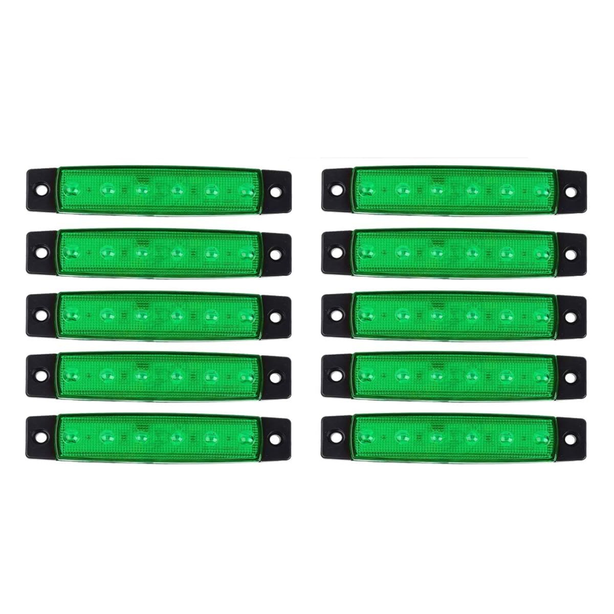 10 Grüne Led-positionsleuchten 24v, 6 Smd-seitenpositionsleuchten Für Lkw Und Schwere Nutzfahrzeuge