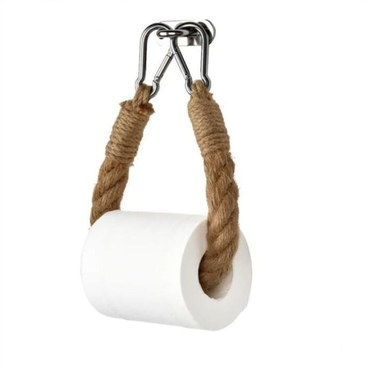 50 Cm Langer, Brauner, Hygienischer Toilettenpapierhalter Aus Hanfseil Zur Wandmontage – Badezimmeraccessoires