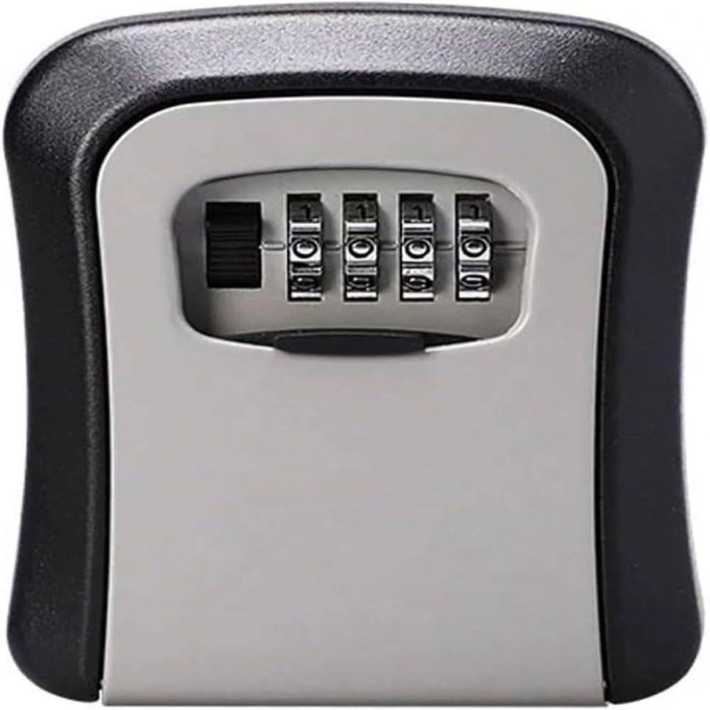 Schlüsselsafe – Schlüsselsafe Mit Code Für Den Außenbereich – Für Den Innen- Und Außenbereich – Inklusive Wandbefestigungsset – Komplett Aus Metall – Robust – Grau