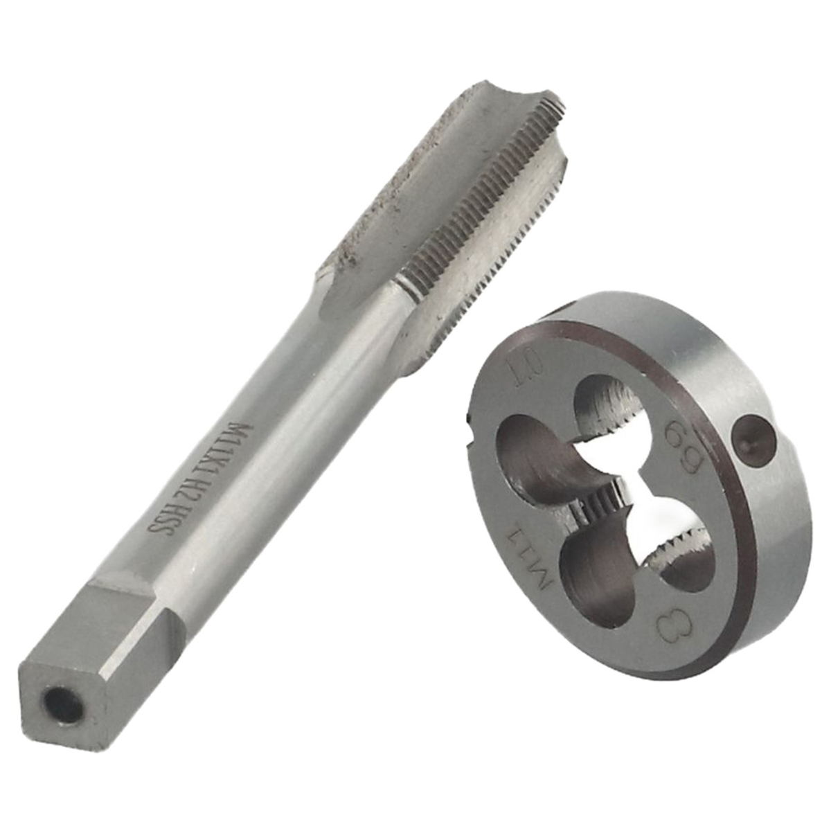 2-teiliges Hss-gewindebohrer- Und Schneideisen-set M11 X 1,0 Mm, Metrisches Rechtsgewinde M934
