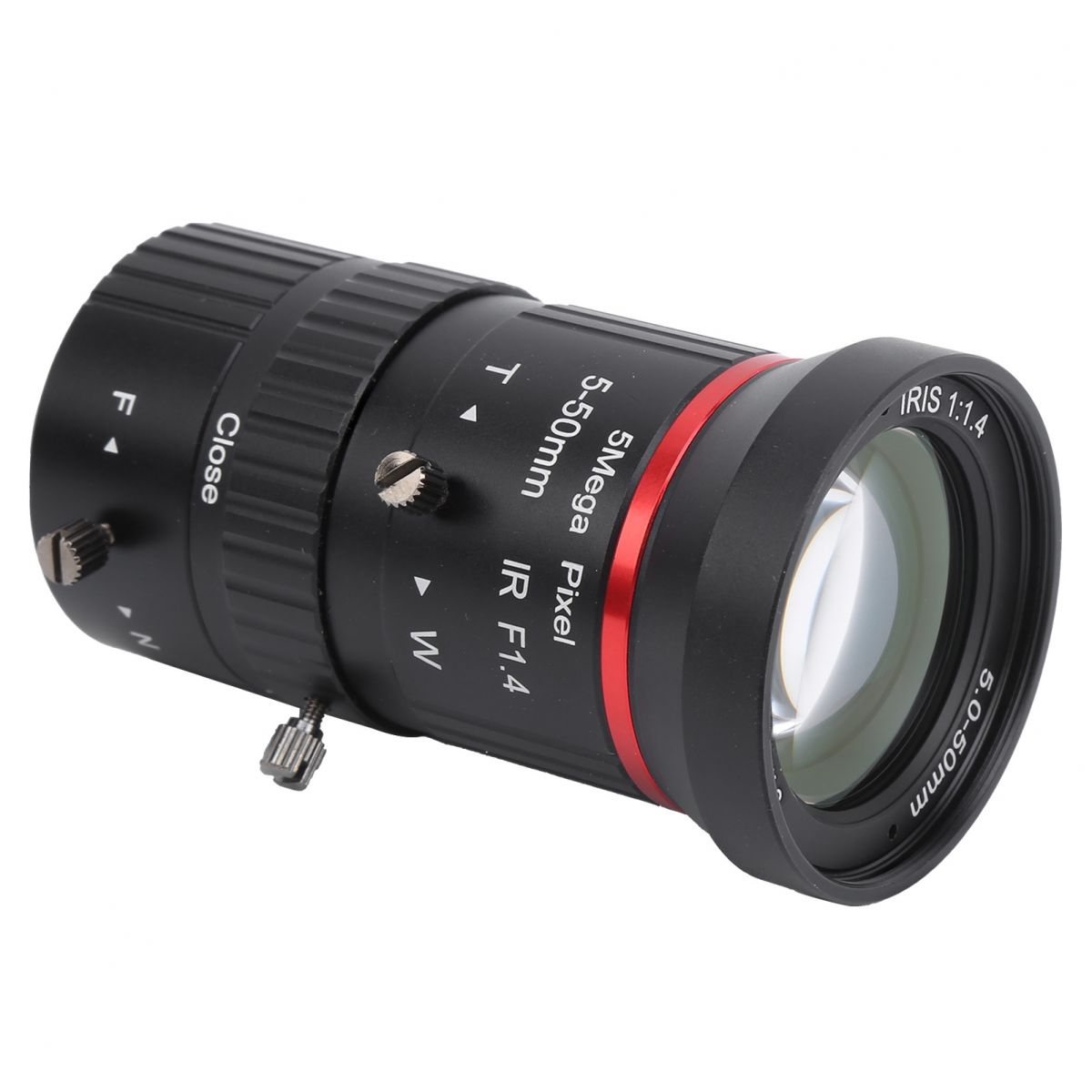 5-megapixel-industriezoomobjektiv Mit Cs-anschluss, Manueller Blende, Brennweite 5–50 Mm, Zubehör Für Sicherheits- Und Videoüberwachung