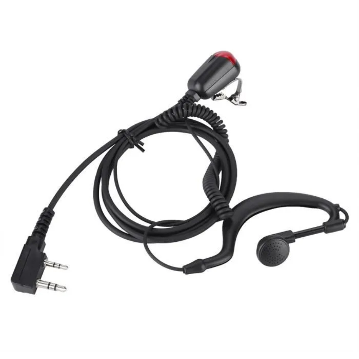Walkie-talkie-ohrhörer, K-head-headset, Walkie-talkie-in-ear-ham-radio-ohrhörer Mit Ptt-taste Und Anzeige, Kompatibel Mit