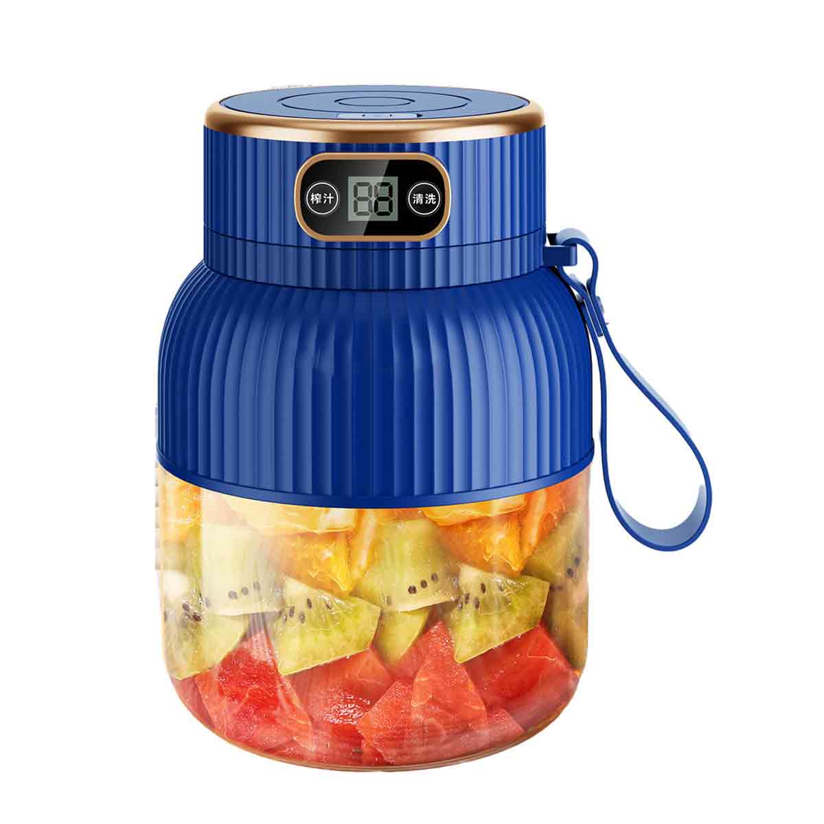 Tragbarer Standmixer, Personal Blender Für Shakes & Smoothies, Küchenmixer In Standardgröße Mit Usb-ladefunktion, Mini-fruchtsaftmixer – Blau & 576 Ml