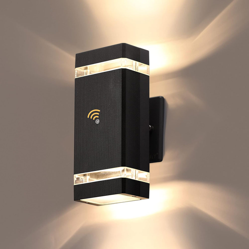 Lmp Dämmerungsschalter Für Den Außenbereich, Wandleuchte Mit 5-w-led-lampen, Ip65 Wasserdichte Außenleuchte Aus Aluminium, Nach Oben Und Unten Gerichtet, Für Haus, Garage, Veranda Und Eingangsbereich