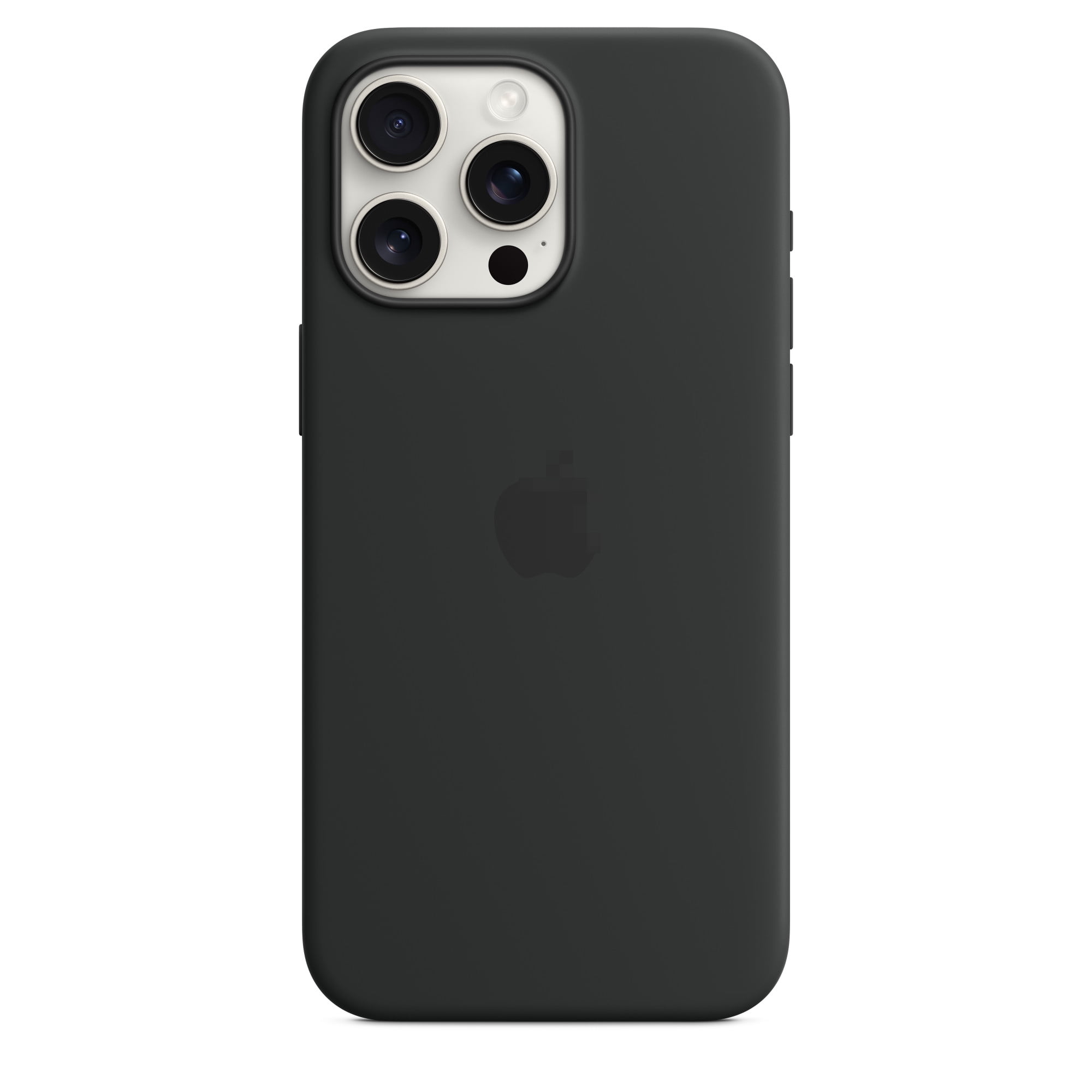 Silikon-handyhülle Für Iphone 15 Pro Max, Unterstützt Kabelloses Schnellladen Mit Magsafe, 6,7 Zoll, Schwarz.