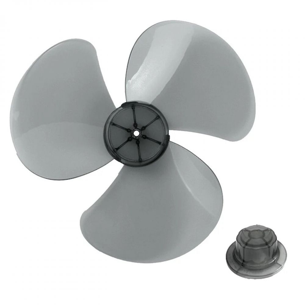 12-zoll-ventilatorflügel, 3 Flügel, Kunststoff, Transparent Schwarz - 12-zoll-ventilatorflügel, 3 Flügel, Kunststoff, Transparent Schwarz