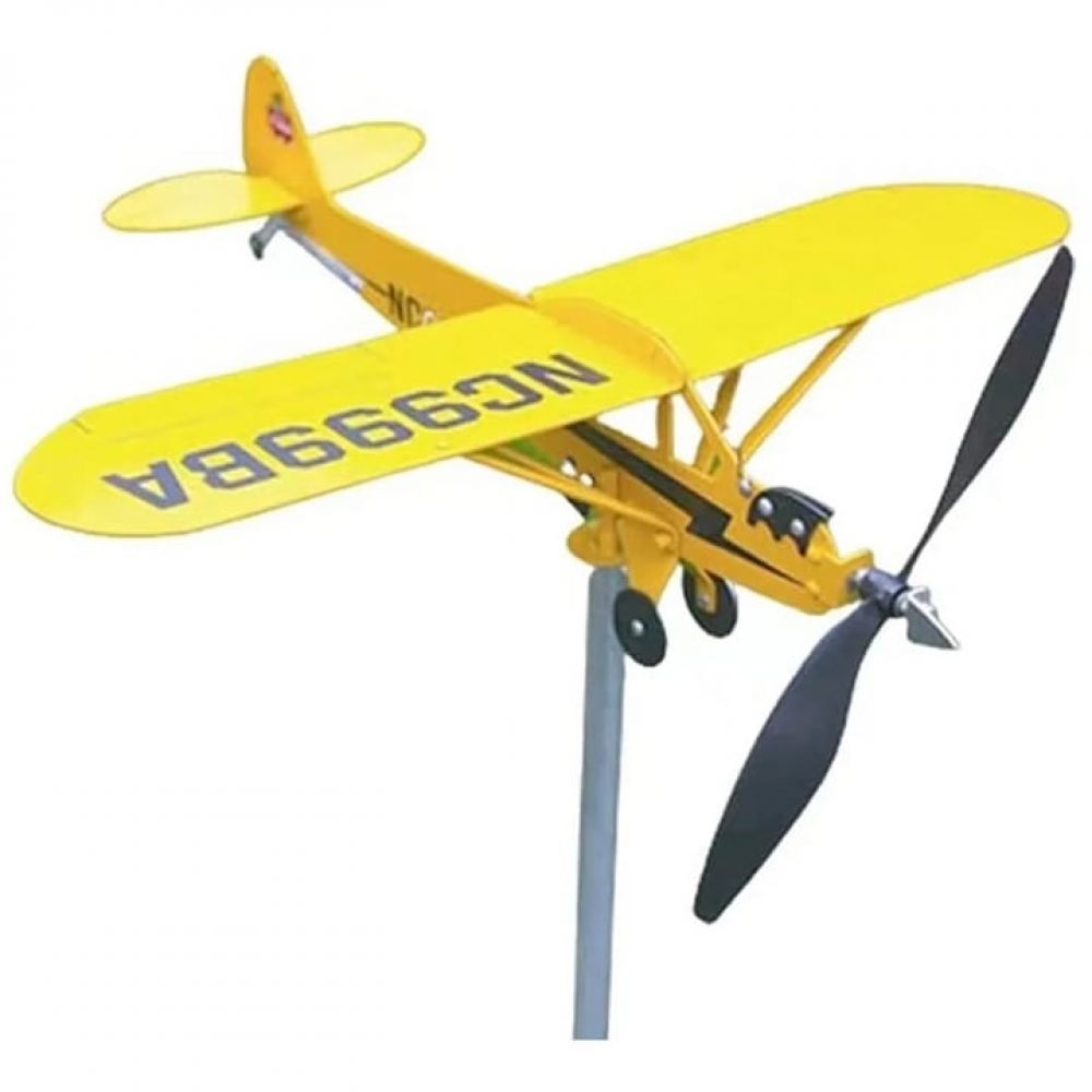 Fokelyi-eisenwindmühle, Gelb, Flugzeugmotiv, 70 X 20 X 18 Cm - Fokelyi-eisenwindmühle, Gelb, Flugzeugmotiv, 70 X 20 X 18 Cm