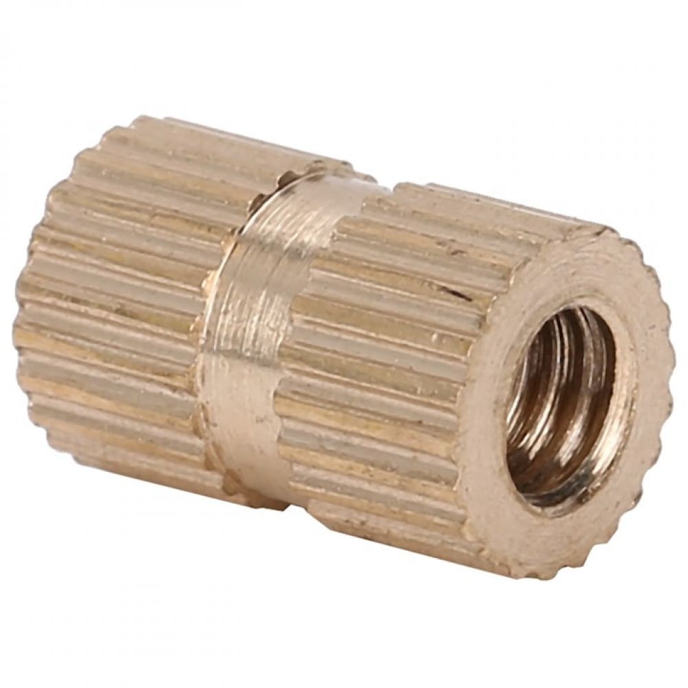 Set 100 Piulite, Cozevdnt, Cupru, M4 X 10 X 6, Auriu - Set 100 Piulite, Cozevdnt, Cupru, M4 X 10 X 6, Auriu