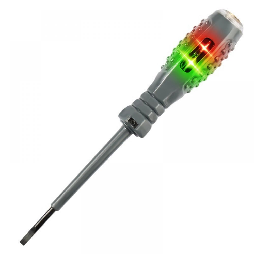 Schraubendreher Mit Berührungslosem Spannungsprüfer, Zeaicos, 12 V–220 V, Grau
