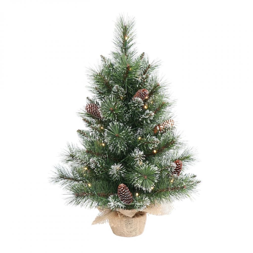 Fokelyi Weihnachtsbaum, Led-lichter, Natürliche Tannenzapfen, 60 Cm, Grün - Fokelyi Weihnachtsbaum, Led-lichter, Natürliche Tannenzapfen, 60 Cm, Grün