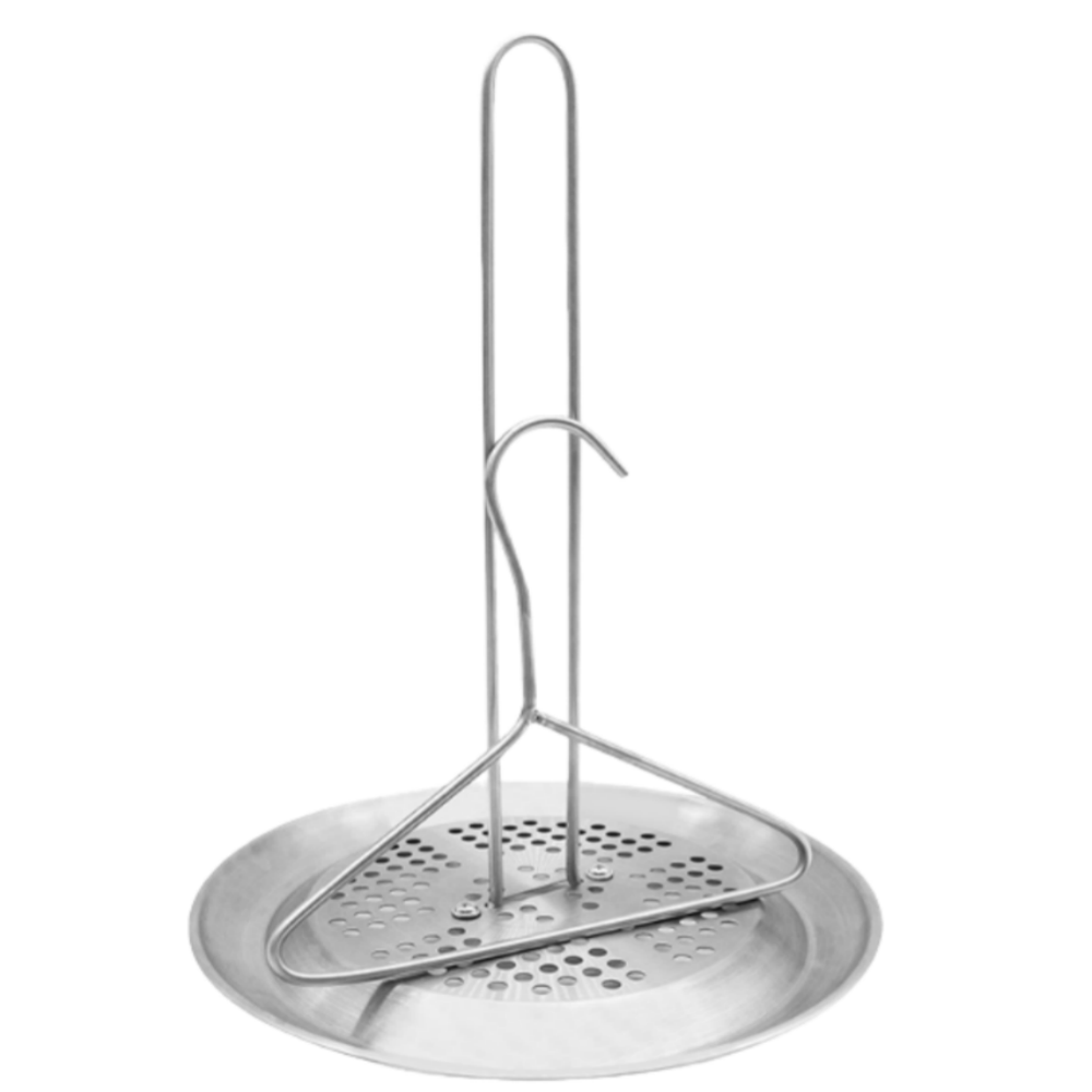 Frittiergestell-set Aus Edelstahl Mit Tropfschale, Kompatibel Mit Fritteusen Für Den Außenbereich, Inklusive Aufhängevorrichtung Für Hähnchen Und Pute