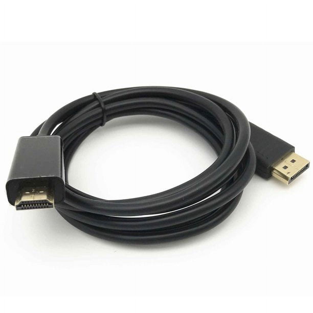 1,8 M Langer, Vergoldeter Displayport-zu-hdmi-kabeladapter (dp Zu Hdmi), 4k Full Hd 1080p, Schwarz