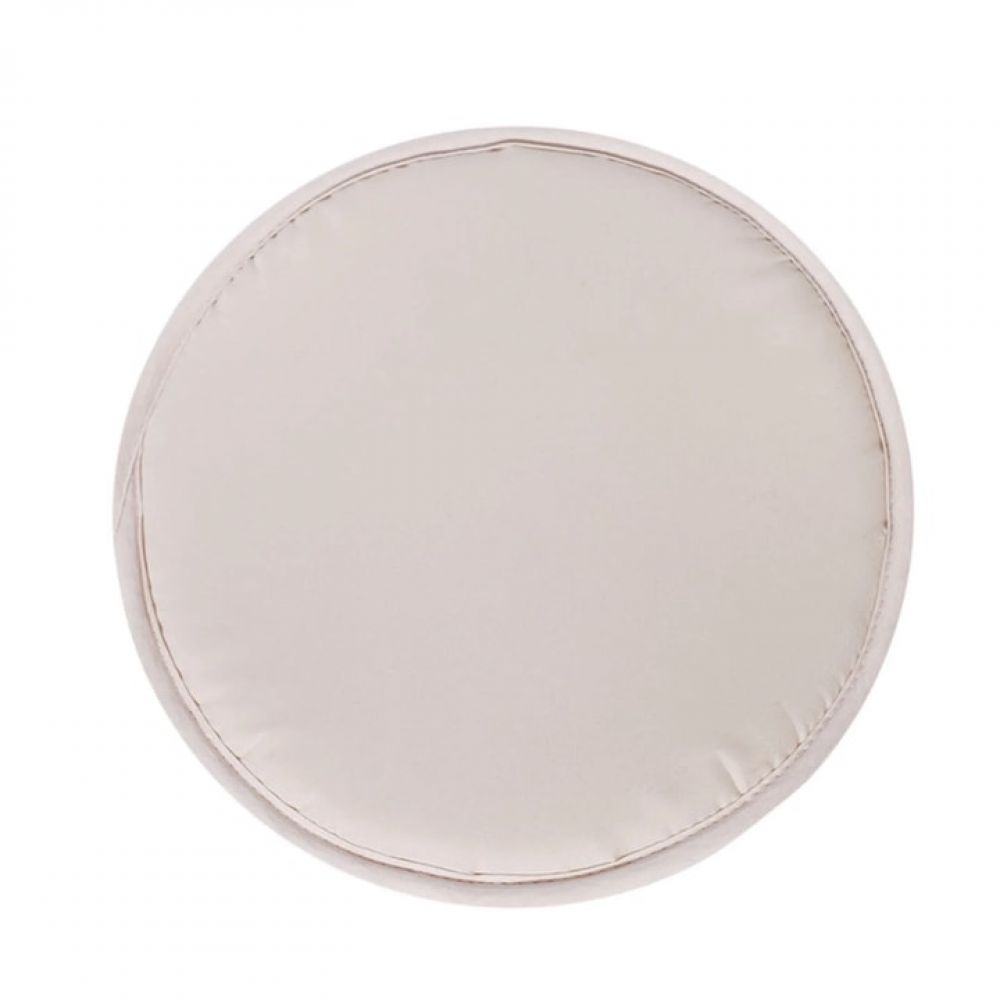 Set Mit 4 Runden Stuhlkissen, Fokelyi, 30 X 30 X 1 Cm, Beige, Rutschfest - Set Mit 4 Runden Stuhlkissen, Fokelyi, 30 X 30 X 1 Cm, Beige, Rutschfest