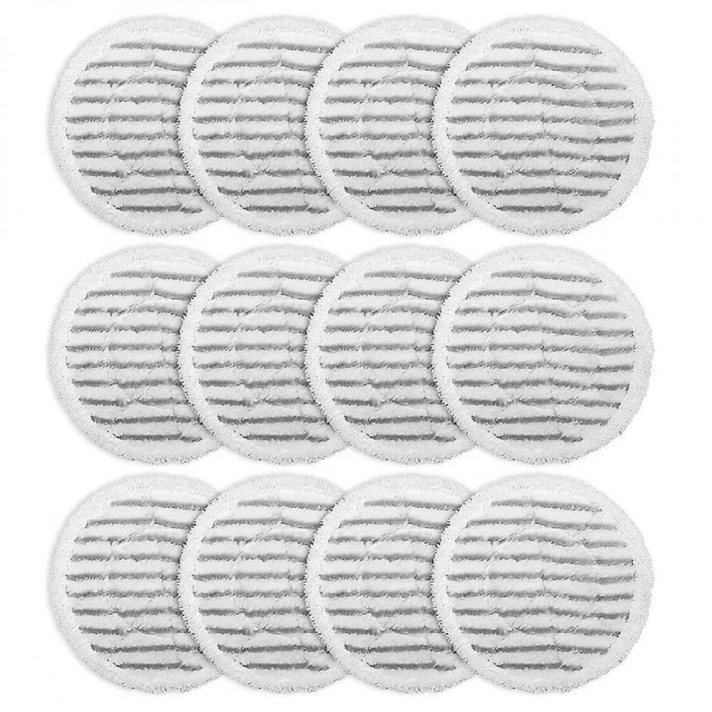 Set Mit 12 Wischmopp-pads Von Fokelyi Für Shark S7000amz, S7001, S7001tgt, Mikrofaser, Weiß