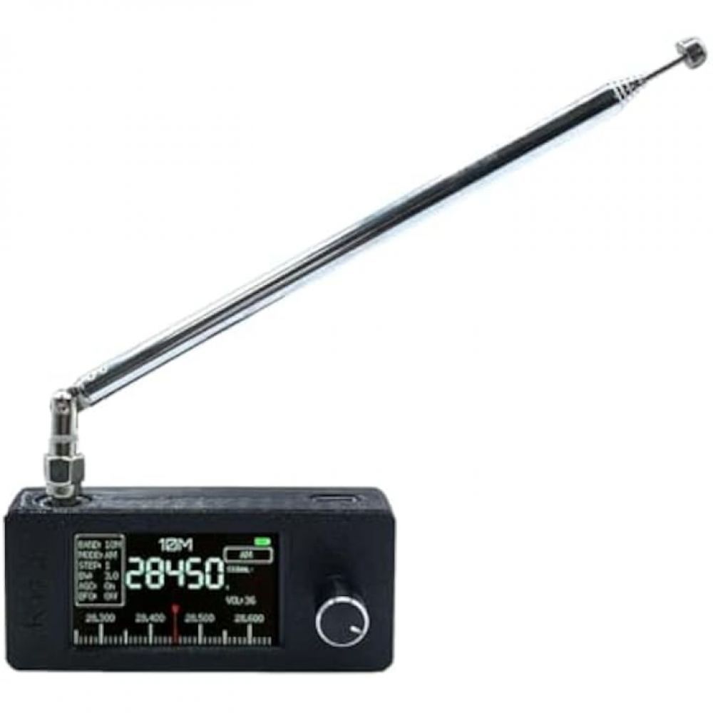 Fokelyi Si4732 Tragbares Radio, 4,8 Cm (1,9 Zoll), 800 Mah, 70 Cm Teleskopantenne, Schwarz