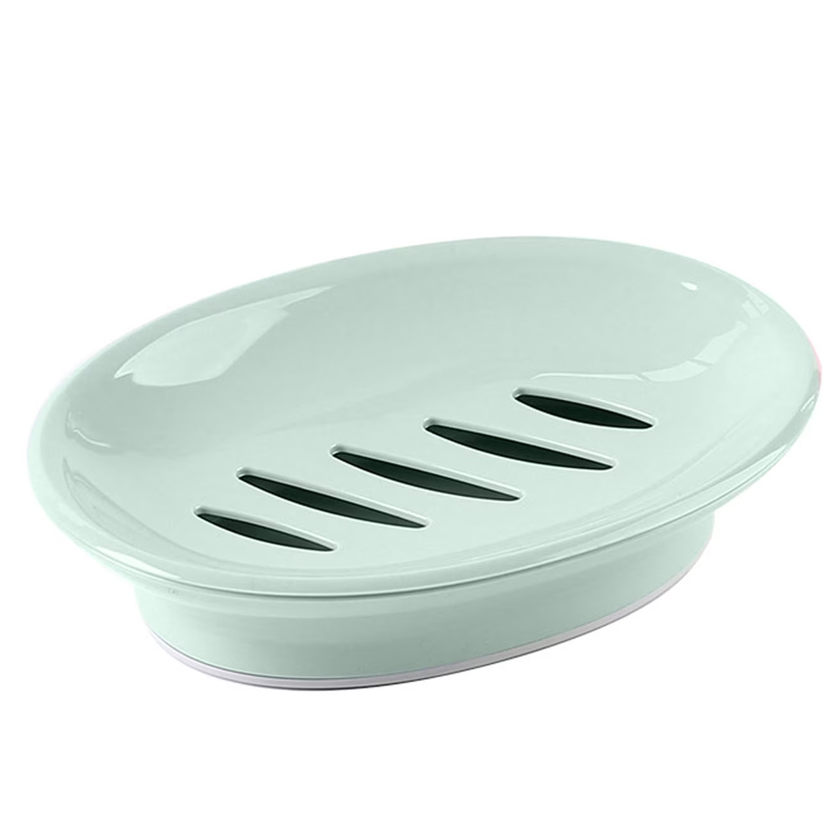 Ovale Seifenschale Für Die Toilette, Einfache Seifenschale Aus Kunststoff, Doppelkammer-abfluss, Badezimmer-gesichtsseifenschale