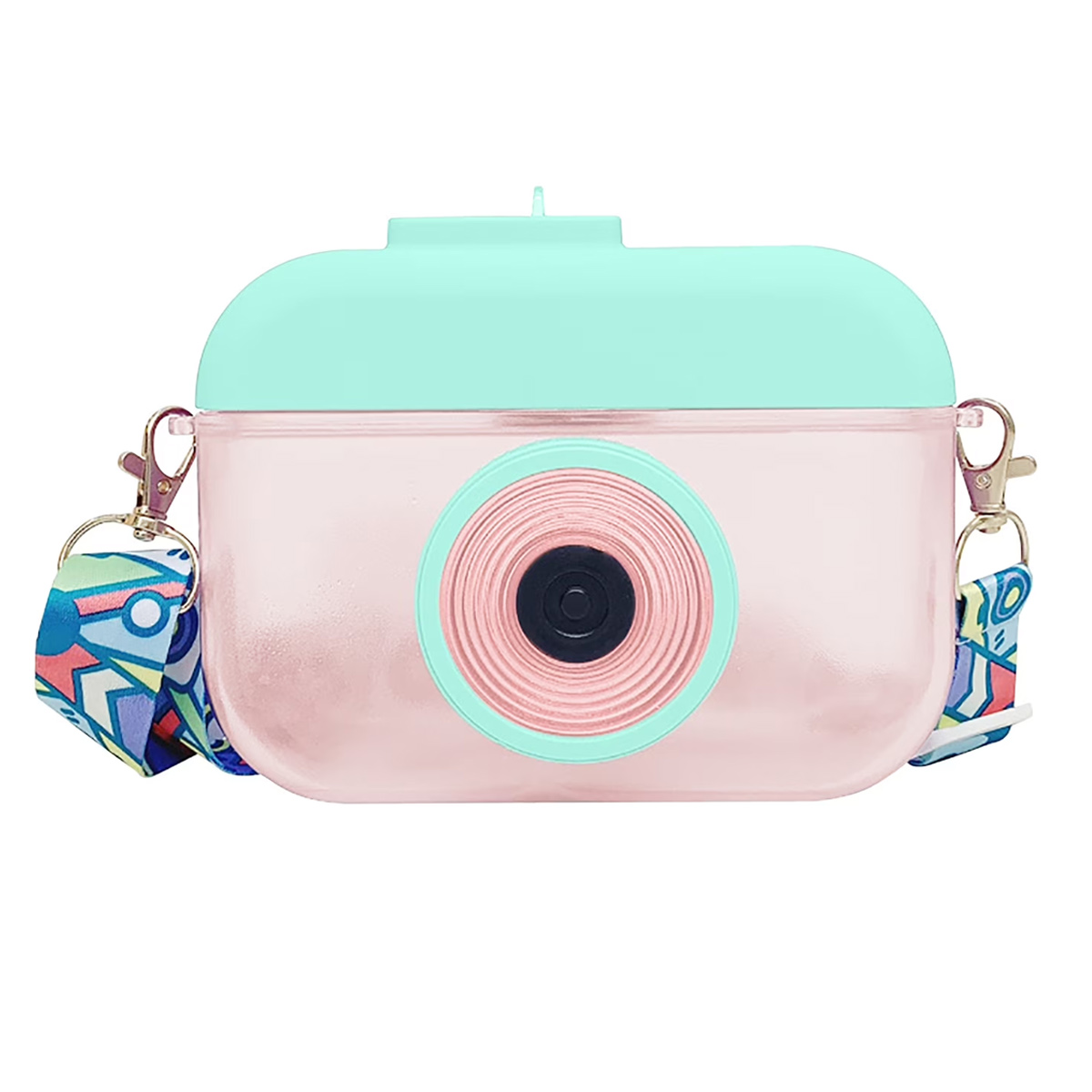 Begine Clearancecute Cartoon Kamera Wasserbecher Persönlichkeit Kreativ Mit Strohhalm Diagonal Wasserbecher Rosa Grün,kamera Wasserbecher,strohhalmbecher